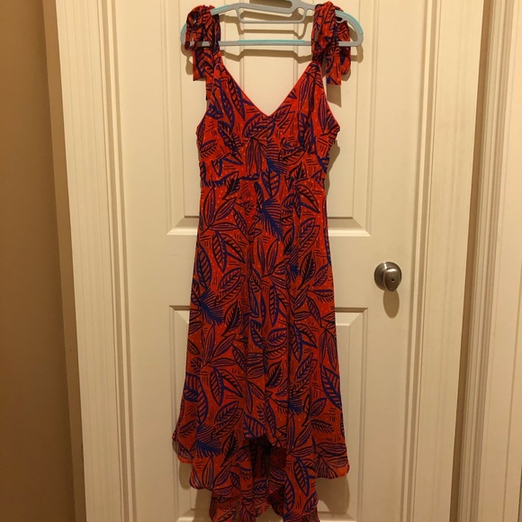 NWT Alexis Tropical Leaf Tie Strap Dress Small - Picture 10 of 10